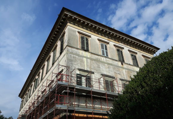 restauro facciata villa reale di marlia