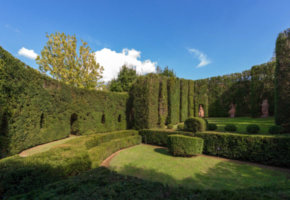 Panoramica del Teatro di Verzura di Villa Reale