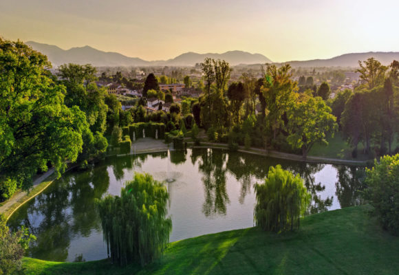 Veduta aerea del lago di Villa Reale - Foto di Vincenzo Tambasco