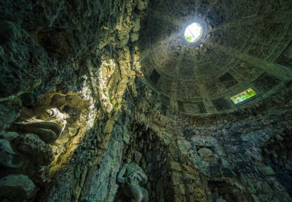 Interno della Grotta di Pan, lucernario